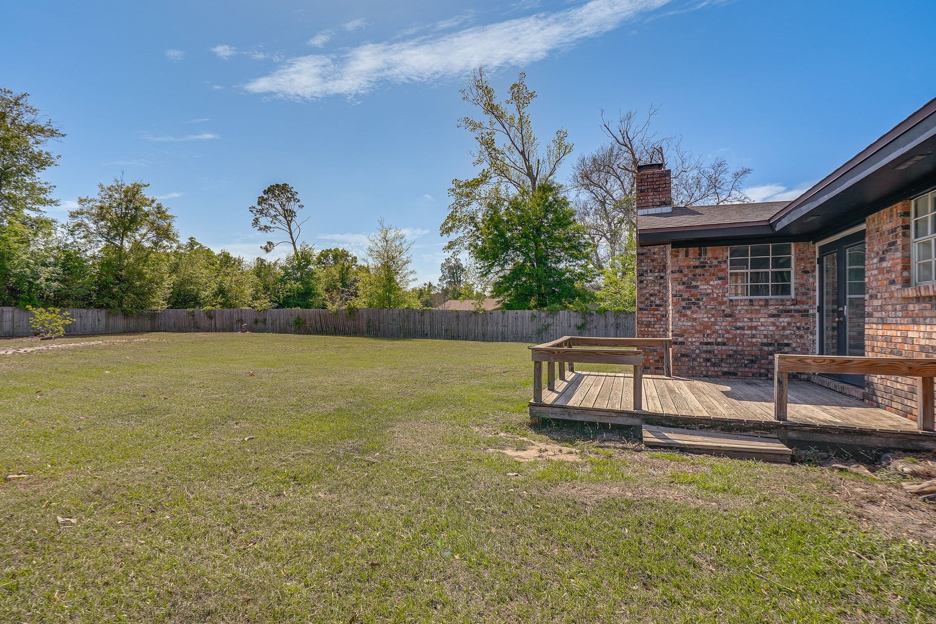 Backyard deck